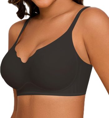 Womens Bras for Women Wireless Comfort Full Coverage Mesh Breathable Padded No Underwire Support T Shirt Bra