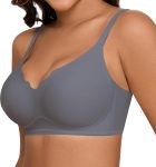 Womens Bras for Women Wireless Comfort Full Coverage Mesh Breathable Padded No Underwire Support T Shirt Bra